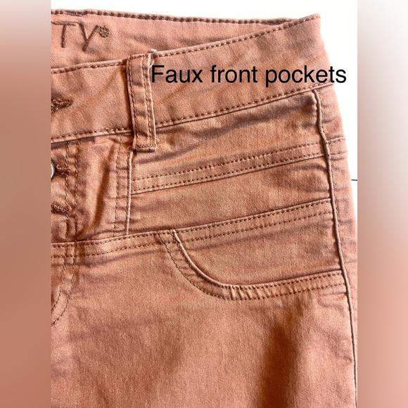 Vanity Pink Women’s Skinny Button Up Jeans Size XS Slim - Picture 7 of 16